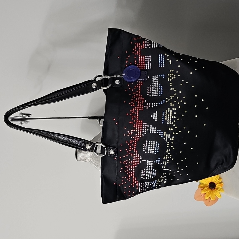 Coach Rhinestone Sateen Tote Bag Limited Edition - Picture 2 of 12
